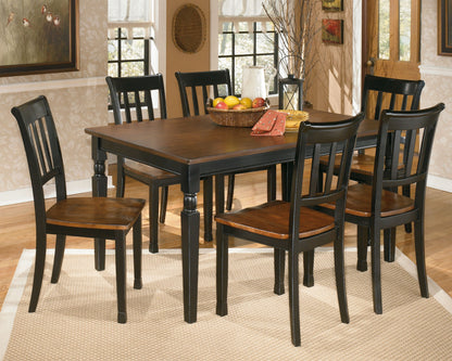 Owingsville - Rectangular Dining Room Table - Black / Brown