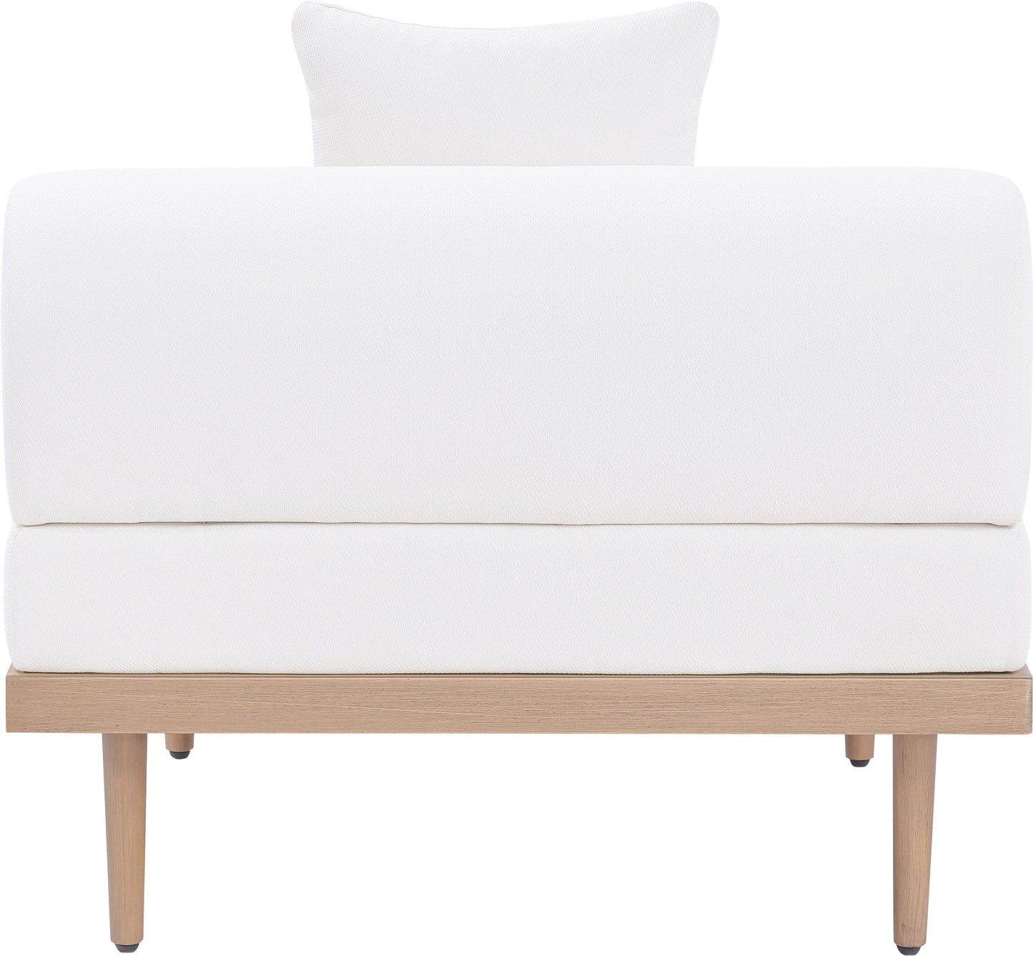 Laguna - Resilient Water Resistant Fabric Upholstered Outdoor Patio Modular Armless Chair