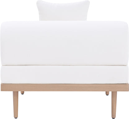 Laguna - Resilient Water Resistant Fabric Upholstered Outdoor Patio Modular Armless Chair