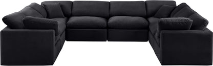 Indulge - Velvet 8 Piece Modular Sectional