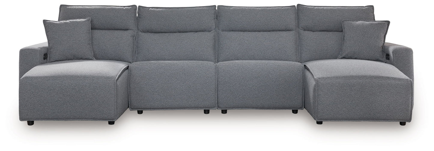ModMax II - Salt And Pepper - Reclining Sectional