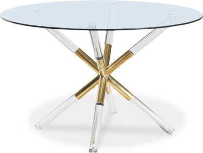 Mercury - Glass Dining Table - Pearl Silver