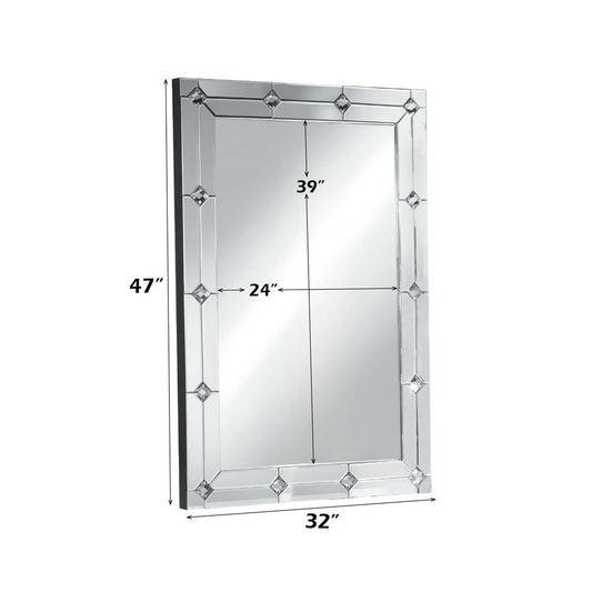 Hessa - Accent Mirror - Mirrored & Faux Rhinestones