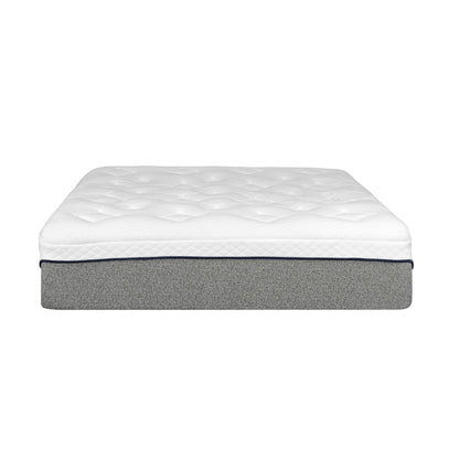 Ultra Plush 13" Gel Memory Foam Mattress For King Size Bed With Double Layered Jacquard Cover - Gray / White
