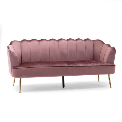 Modern Glam 3 Seater Sofa With Texture