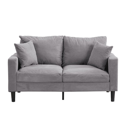 High Resilience Loveseat Sofa With Wooden Frame