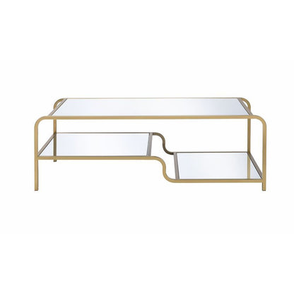 Astrid - Coffee Table - Mirrored & Gold
