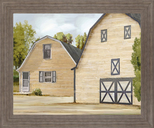 Summer Barns - 28" x 34" Framed Wall Art