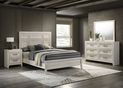 Lorraine - Queen Bed - Antique White