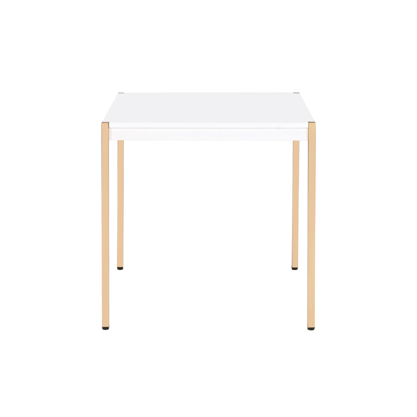 Otrac - End Table - White & Gold