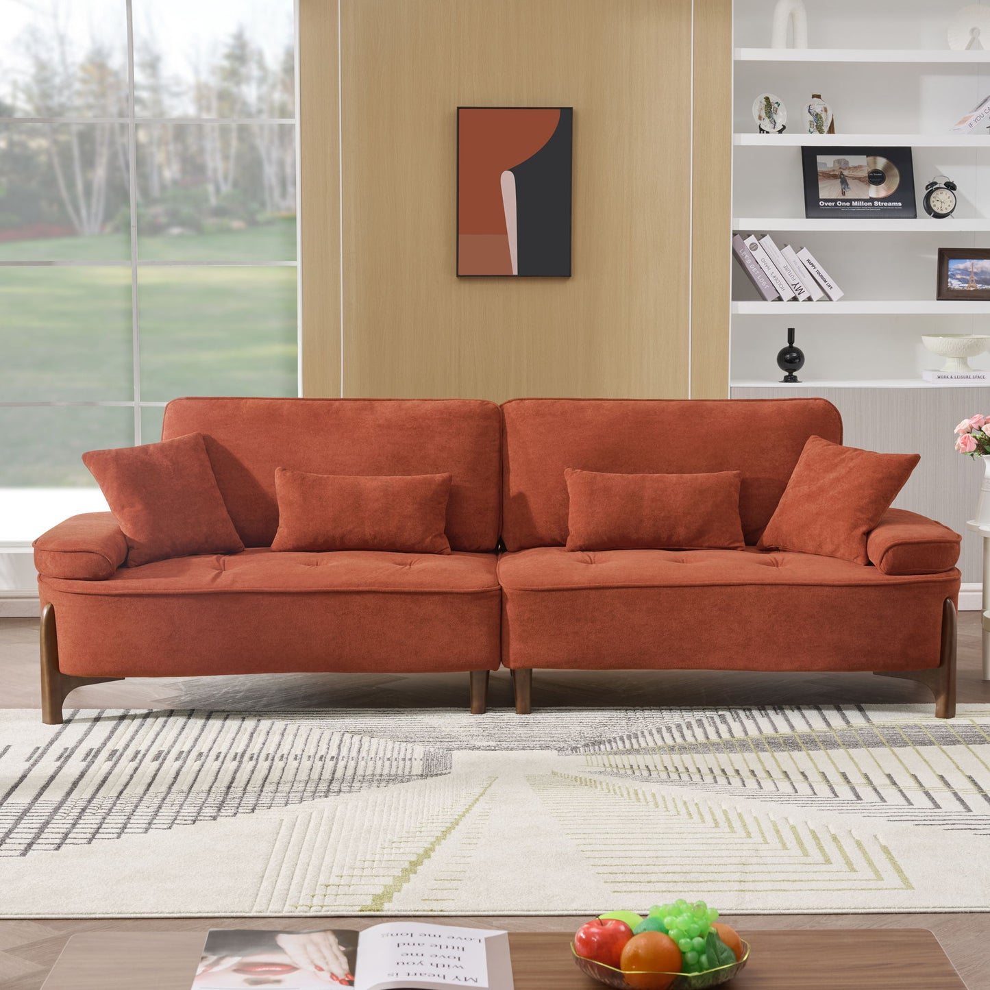 Comfortable Deep Seated Sofa With Pillows