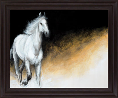 Wild Ember Stallion - 28" x 34" Framed Wall Art