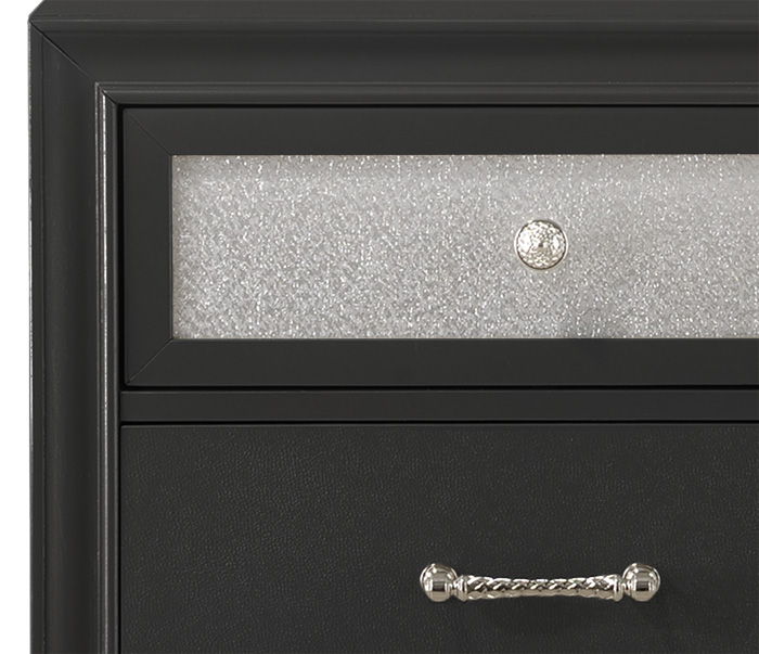 Lila - Dresser And Mirror - Black