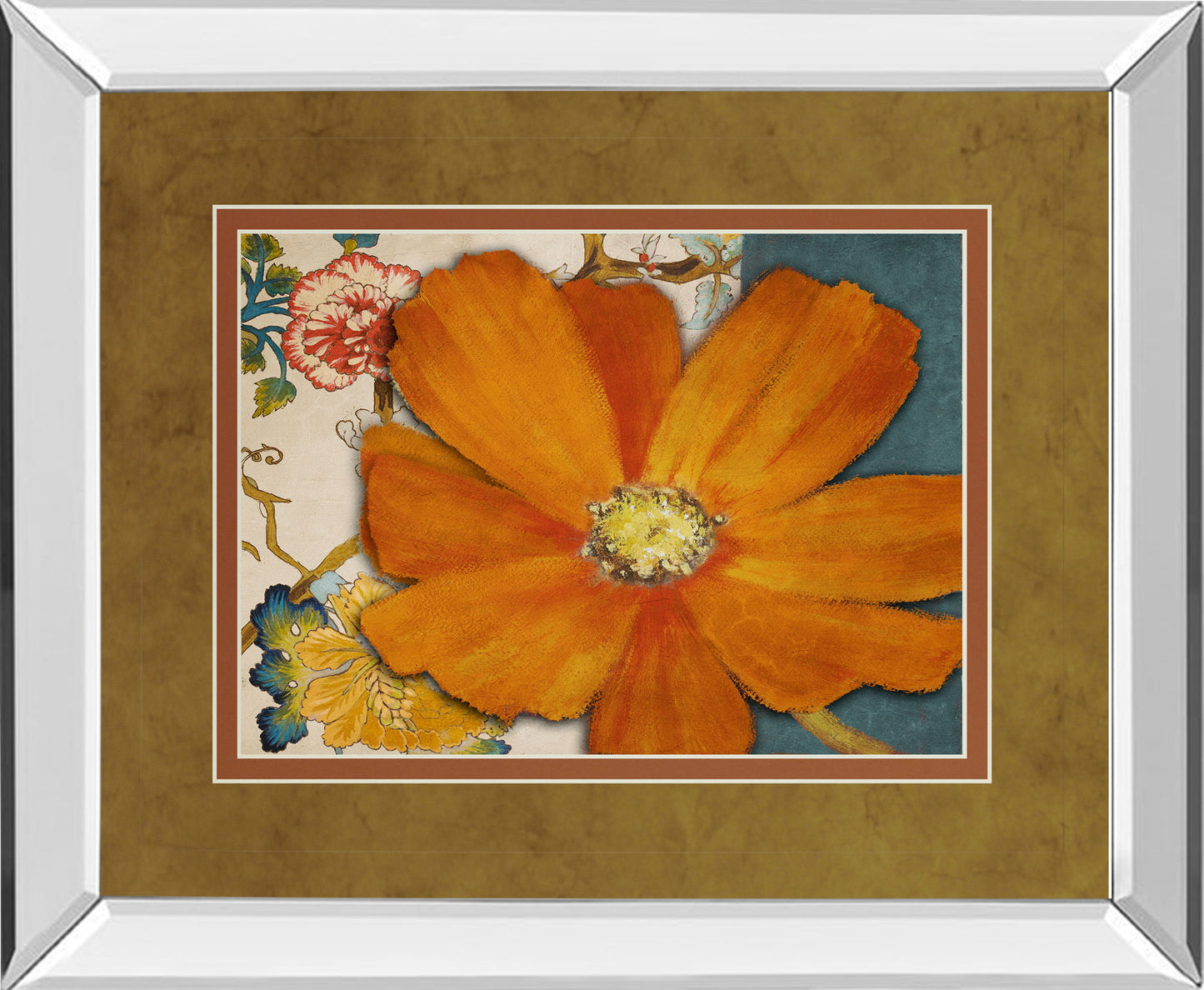 Summer In Paris Il By Lanie Loreth - Mirror Framed Print Wall Art - Orange