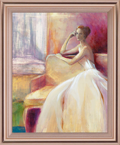 Contemplative Muse - 28" x 34" Framed Wall Art