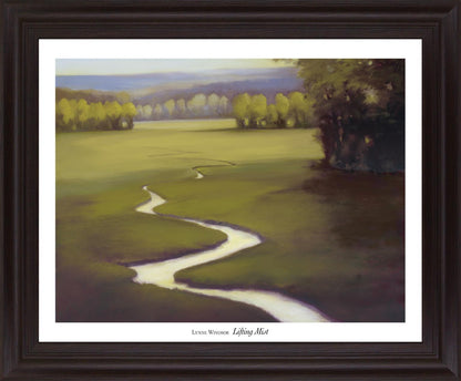 Golden Meadow Path - 28" x 34" Framed Wall Art