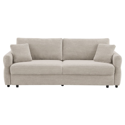 Haran - Sofa With Sleeper - Beige Fabric