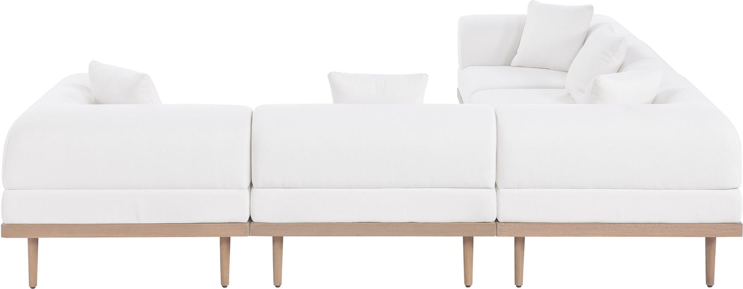 Laguna - 5 Piece 106.5" Upholstered Outdoor Patio Modular Sectional