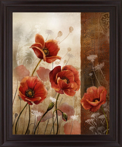 Crimson Reverie - 28" x 34" Framed Wall Art