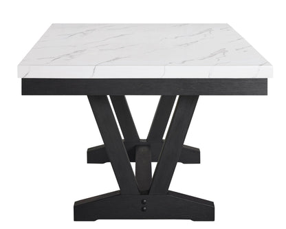 Vance - 5 Piece Dining Room Set - Charcoal / Dove