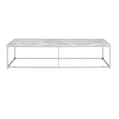 Voleta - Coffee Table - Engineered Stone Top & Chrome