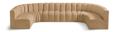 Arc - Velvet Modular U-Shaped Sectional