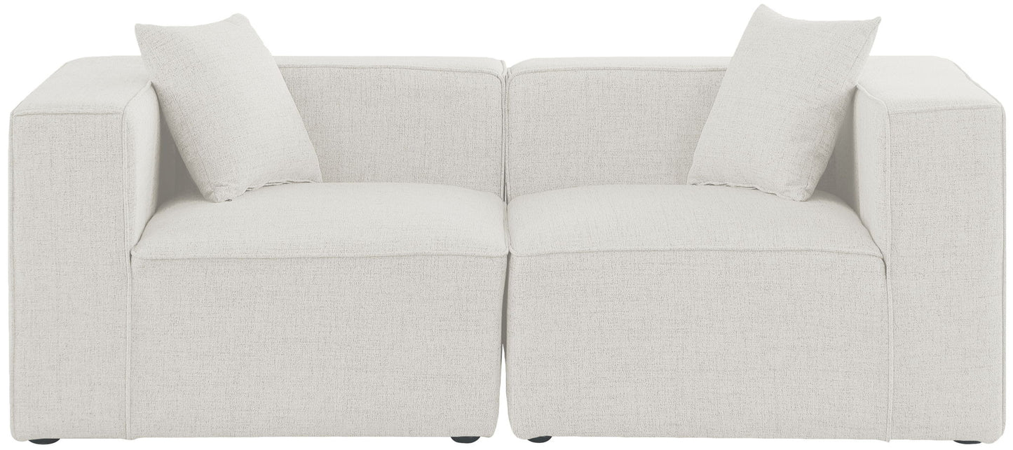 Cube - Linen Modular 2 Seat Sofa