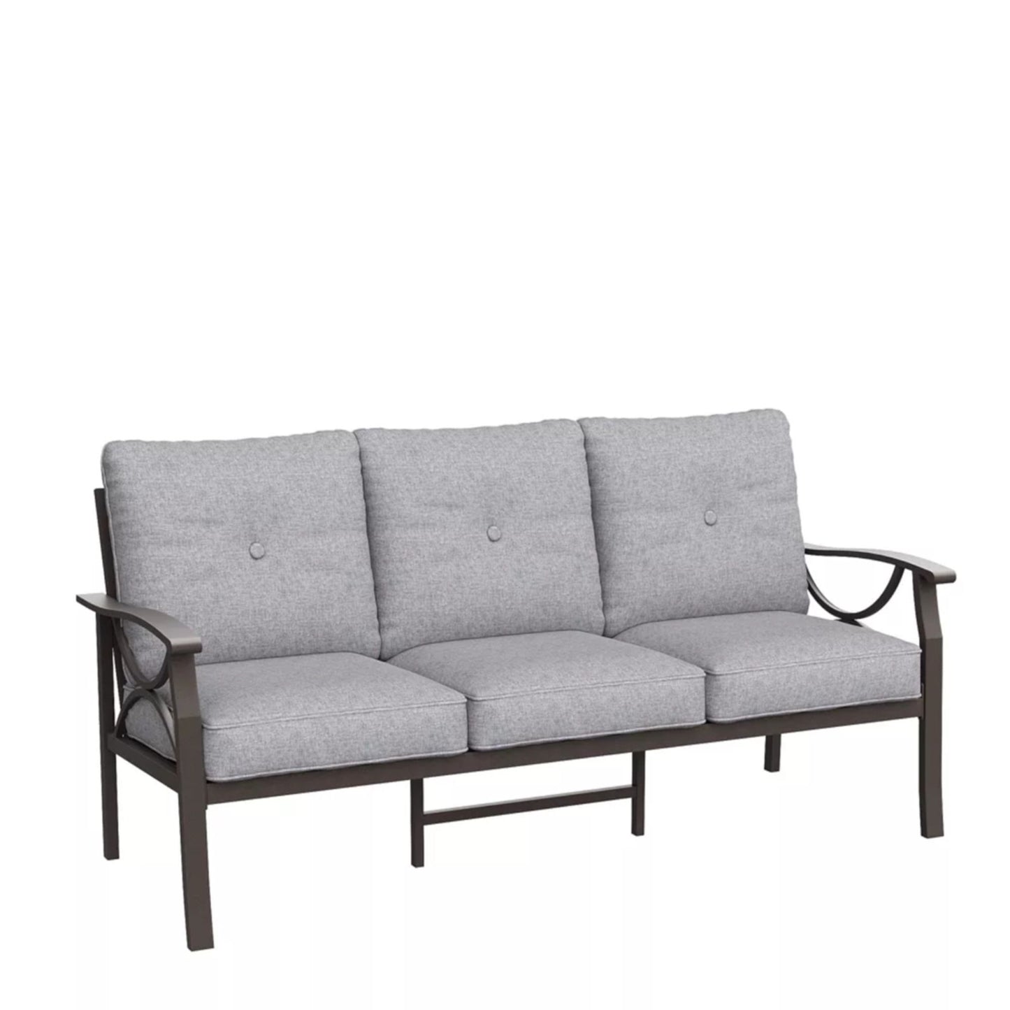 All-Weather 3 Seat Patio Sofa With Cushions