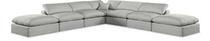 Comfy - 7 Piece Linen Modular Corner Sectional