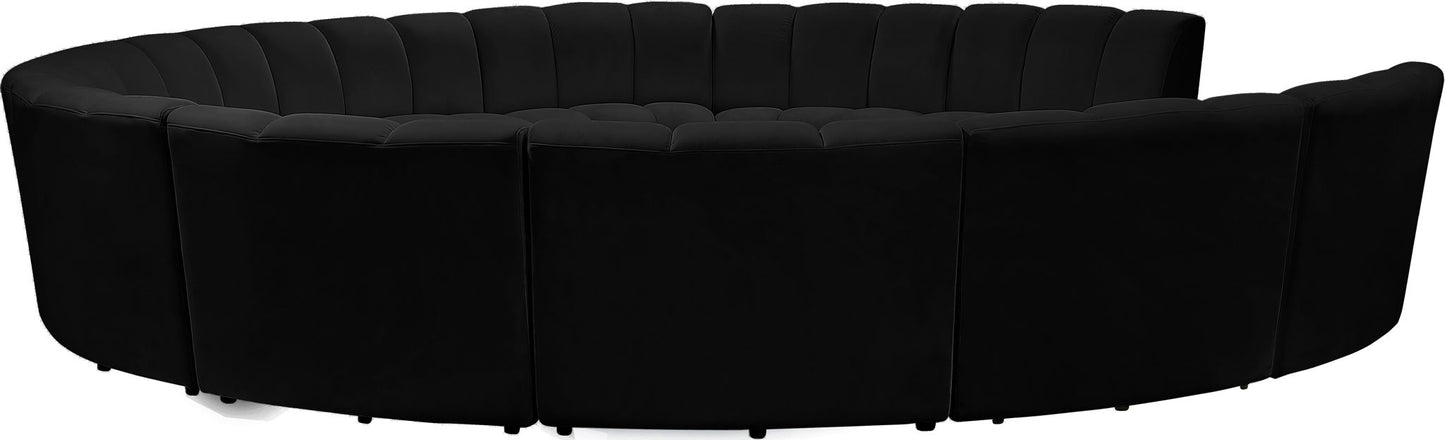 Infinity - 11 Piece Velvet Modular Sectional