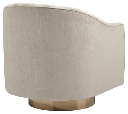 Penzlin - Swivel Accent Chair - Pearl