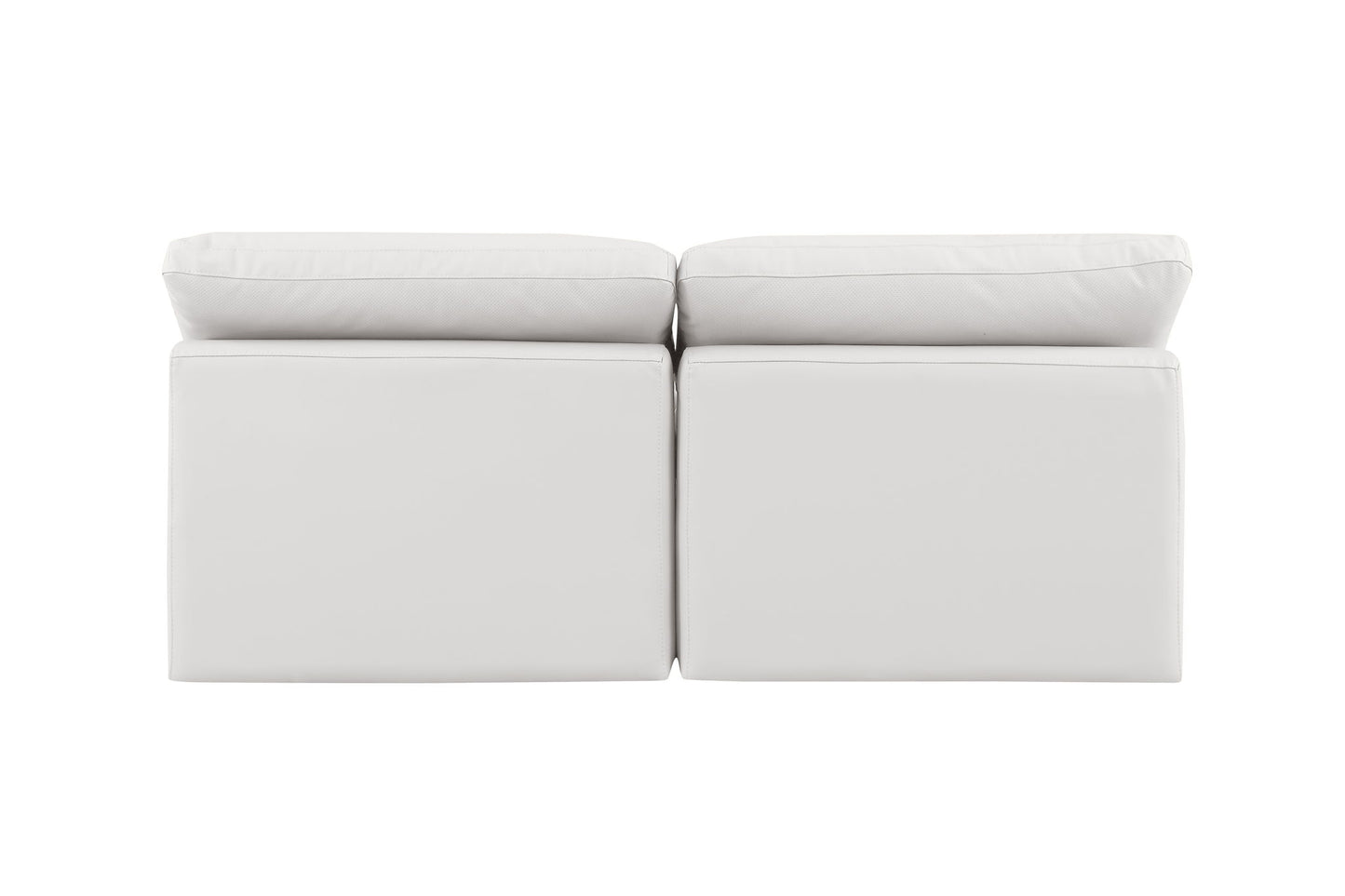Indulge - Faux Leather 2 Seat Modular Armless Sofa