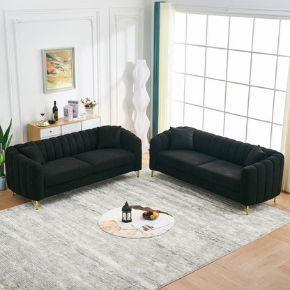 Oversized Sofa, Deep Tufted Couch
