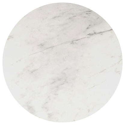 Landry - Round End Table - White Marble