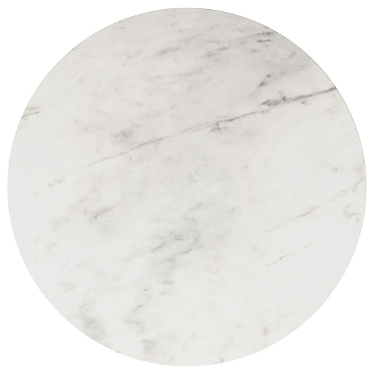 Landry - Round End Table - White Marble