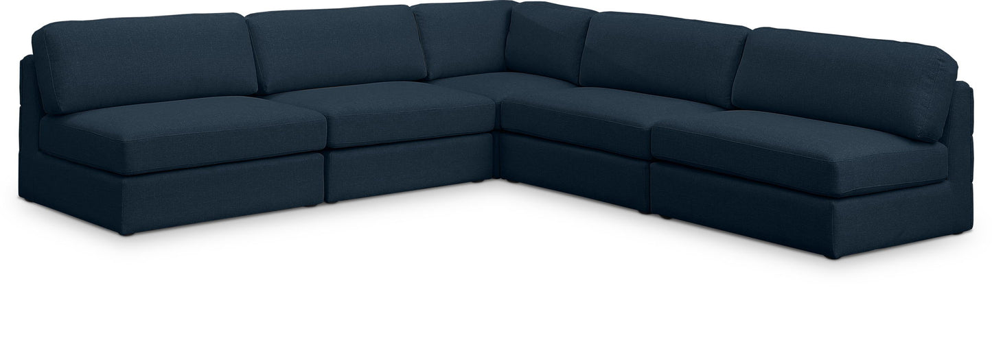 Beckham - 5 Piece Modular Corner Armless Sectional