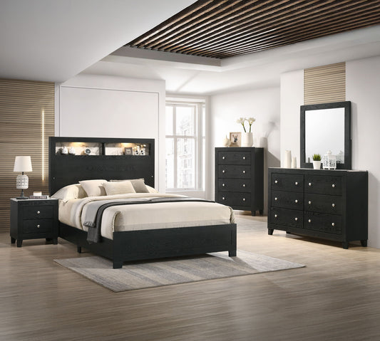 Cadence - King 5 Piece Bedroom Set - Black