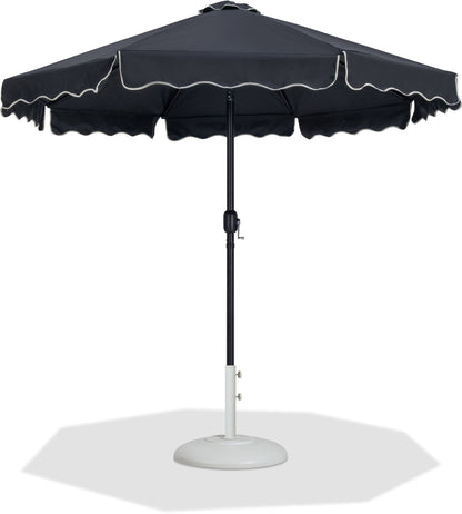 Amalfi - Patio Umbrella - White Base / Black Pole
