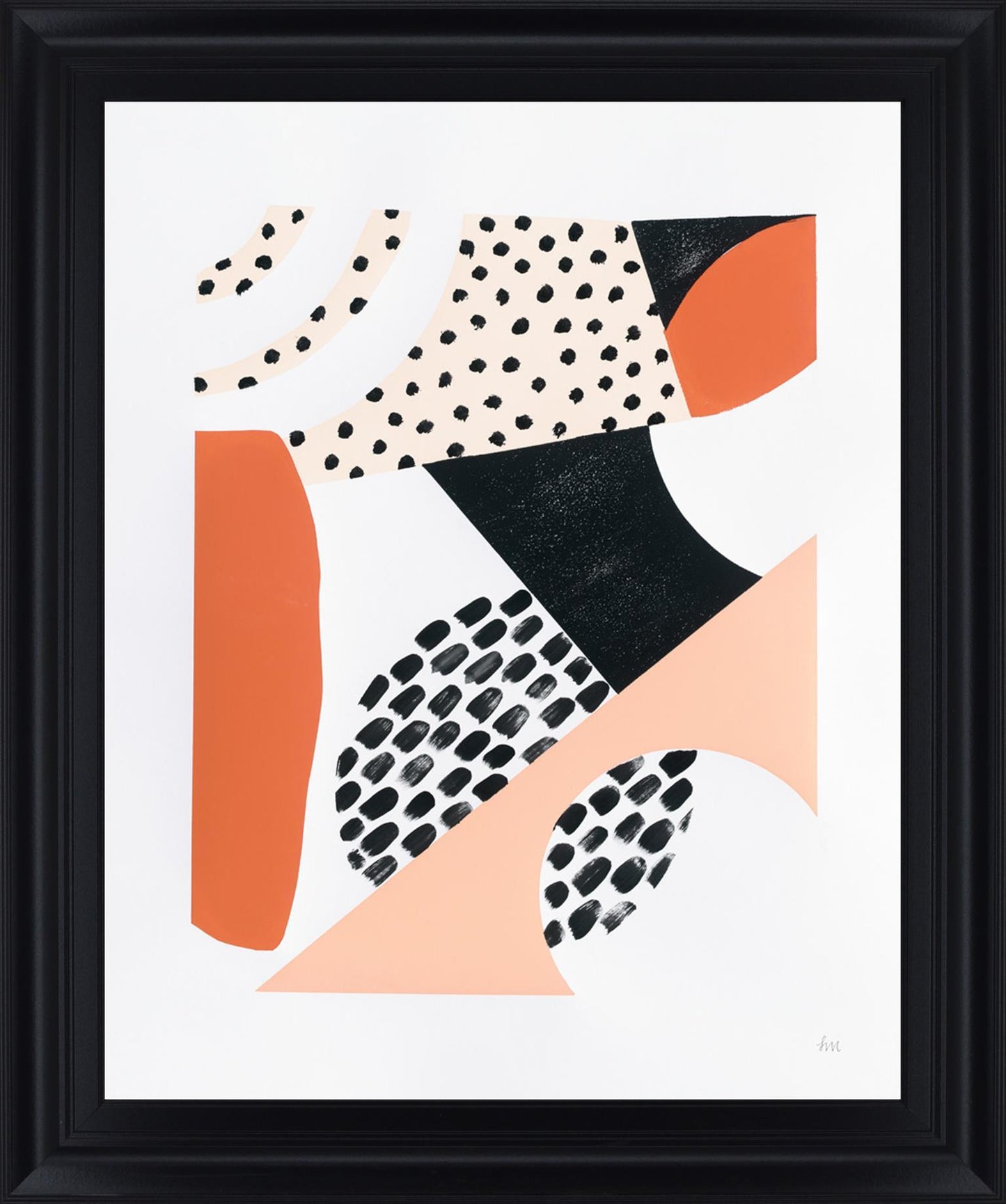 Terracotta Motion - 28" x 34" Framed Wall Art