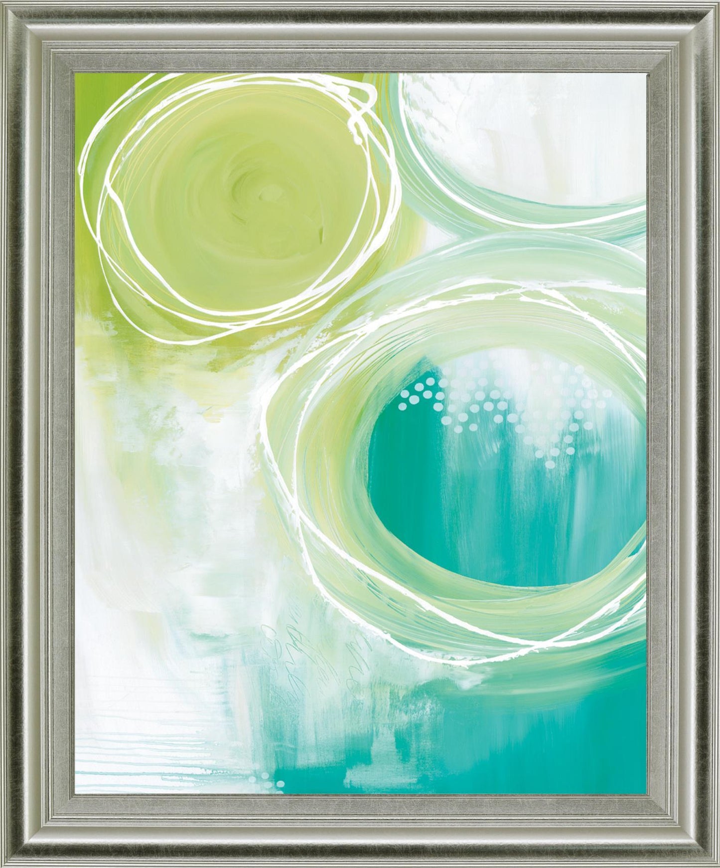 Verdant Orbit - 28" x 34" Framed Wall Art