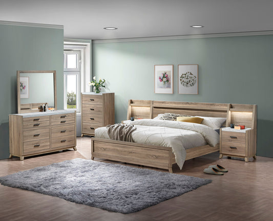 Tilston - Queen 5 Piece Bedroom Set - Natural