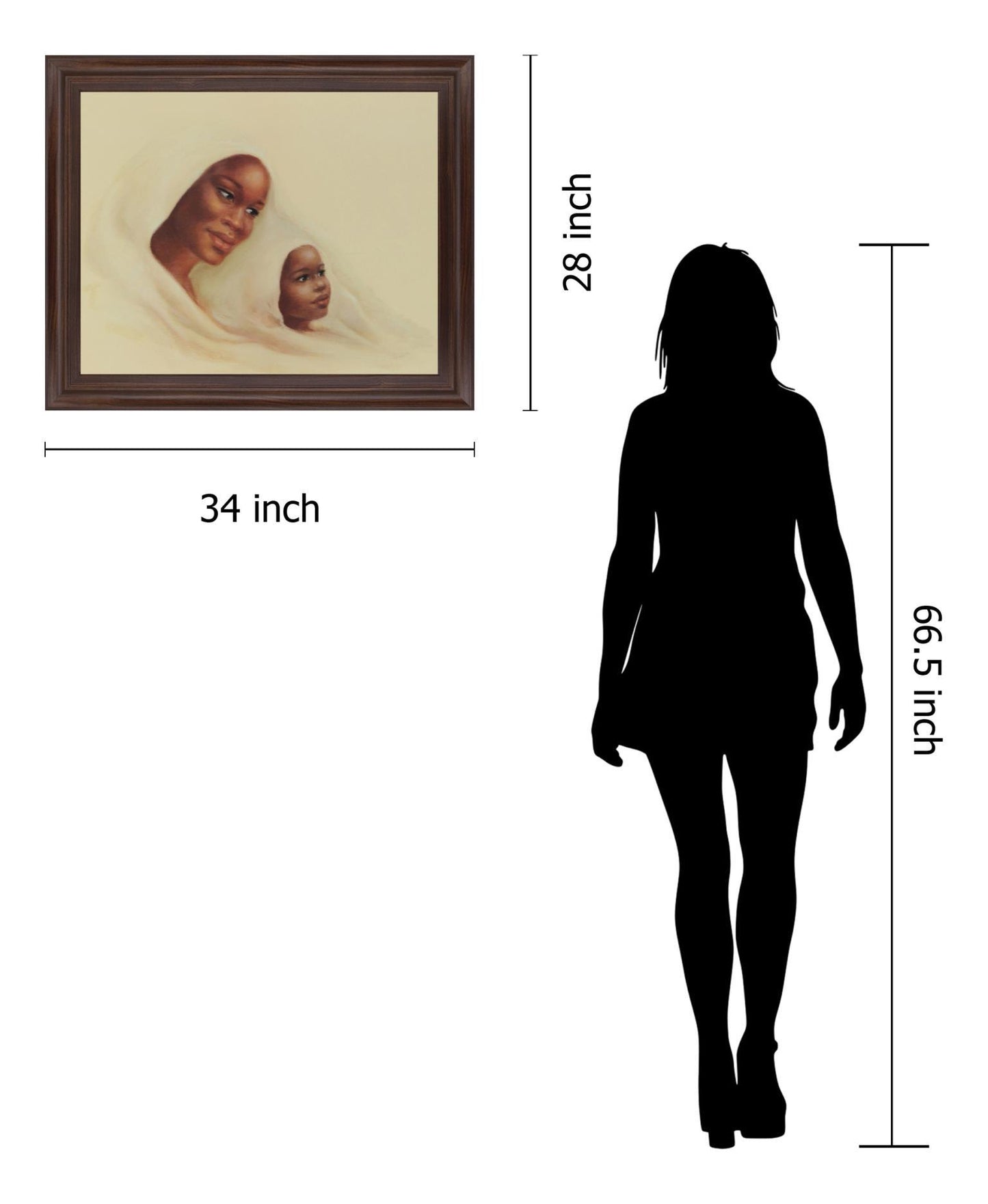 Warm Embrace - 28" x 34" Framed Wall Art