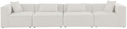 Cube - Linen Modular 4 Seat Sofa