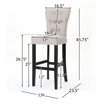 Elegant Barstool Set With Cushioning