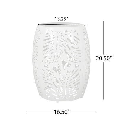 Modern Design Metal End Table, Large