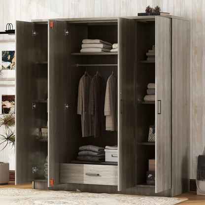 4 Door Wardrobe With 1 Drawer