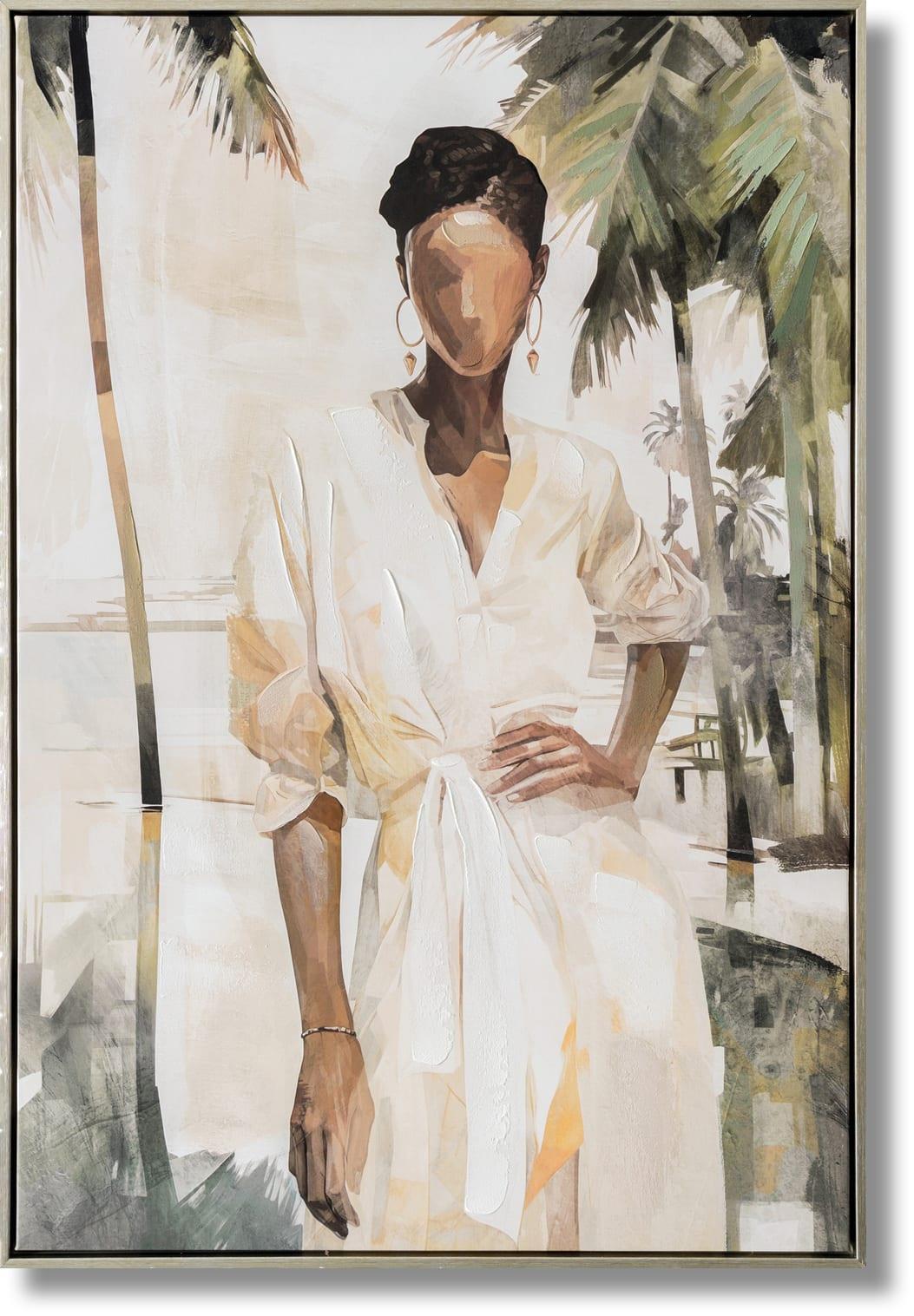 Serene Stance - 25" x 36" Framed Wall Art