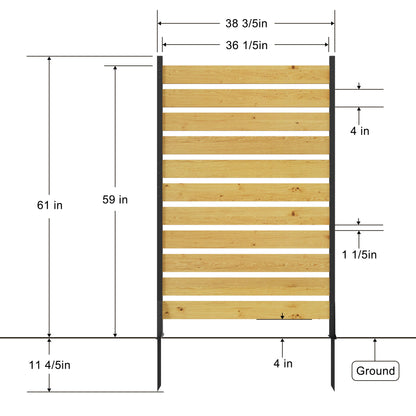 Outdoor Privacy Screen For Pool And Equipment Enclosures