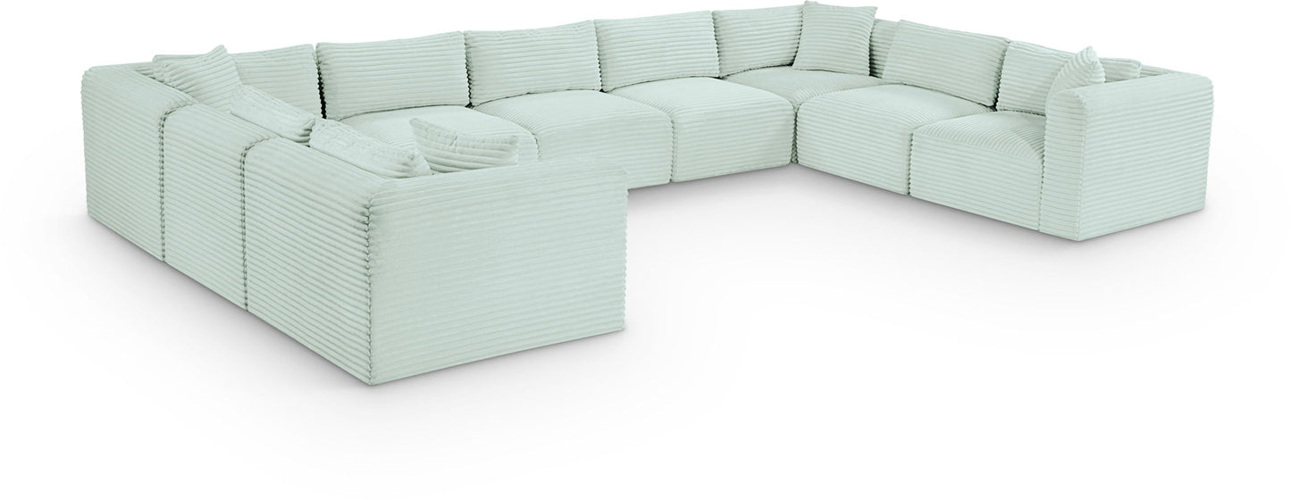 Shaggy - 9 Piece Modular U-Shaped Sectional