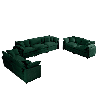 Elegant Oversized Sectional Sofa Set With Deep Seats And Flexible Layout